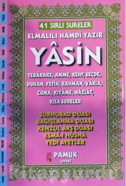 41 Sırlı Sureler Fihristli Yasin (Kod:Yas-206)