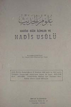 Hadise Dair İlimler ve Hadis Usulü (5-C-3)