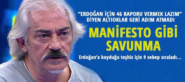 Mustafa Altıoklar'dan manifesto gibi savunma